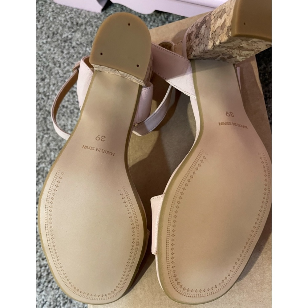Anthropologie Elizabeth Cork Heeled Sandals NWT SZ 8 - Picture 7 of 10
